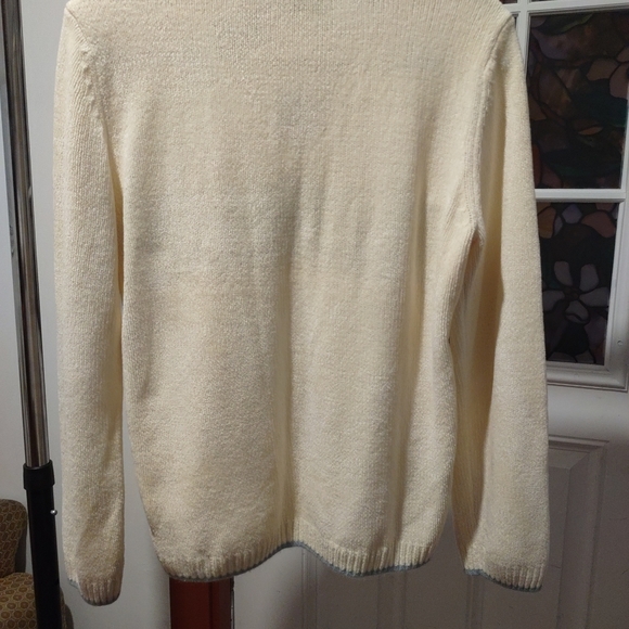 Women's Sweater " Crazy Horse" from Liz A Claiborne Size L V-Neck Long Sleeves - Picture 7 of 12